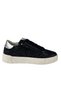 Girls' Sneakers – Black-Silver Genuine Leather, Starry - 3