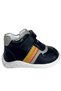 Men's First Step Sneakers – Navy Blue-Grey Genuine Leather