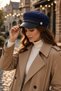 Women's Winter Suede Newsboy Captain Hat