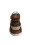 Men's First Step Sneakers – Cream-Petrol Blue Genuine Leather - 3