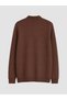 Nevavm Farkıyla Lcwaikiki Classic Brown Thessaloniki Plain Standard & Regular Men's Sweatshirt - 6