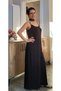 Black Ankle-Length Viscose Dress with Rope Straps and Combed Cotton Fabric - 5