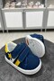 Men's First Step Casual Shoes – Navy Blue Genuine Leather - 7