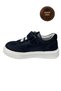 Boys' Casual Shoes – Navy Blue-White Genuine Leather - 3
