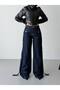 Trend Special Waist Design Wide Leg Loose Fit Denim Jeans - 6