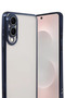 Samsung Galaxy S25 Compatible Edge Lens Silicone Case - Navy Blue - 8