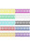 بطاقة مفاتيح، 100 قطعة من العلامات البلاستيكية لحلقة المفاتيح، حامل المفاتيح، حلقة المفاتيح، بطاقة ت