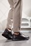 100% Genuine Leather, Thick Sole, Inner and Outer Genuine Leather, Water Resistant Casual Leather Men's Shoes - 4