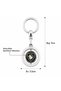 Pejo Auto Keychain with Rotating Mechanism, Size 9cm X 3.5cm, Double-Sided Logo, Gift Car Accessory Automobile Keychain - 3