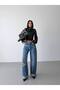 Trend Special Waist Design Wide Leg Loose Fit Denim Jeans - 2