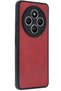 Xiaomi Redmi 14C Compatible Case Aras Leather Cover - Red - 7