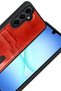 Samsung Galaxy A17 5g Compatible Leather Case with Sara Business Card Holder - Red - 8