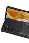 Samsung Galaxy M15 Compatible Leather Case with Sara Business Card Holder - Black - 8