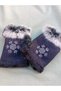 Winter Elegance: Rhinestone and Fur Gloves[Fingerless] - 4