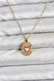 316L Steel Chain Gold Color Heart Figured Women's Necklace - 3