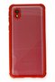 Samsung Galaxy A01 Core Compatible Case Miami Transparent Silicone - Red - 8