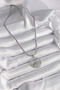 316l steel silver color italian chain zircon stone eye model women necklace - 4