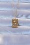 316L Steel Gold Color Engraved Clover Model Vintage Necklace - 3