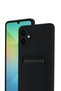 Samsung Galaxy A07 4g Compatible Kelvin Silicone with Business Card Holder - Black - 2