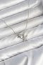 Brass Silver Color Minimal Star Model Women's Necklace