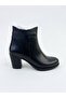 Leather Zippered Women's Boots