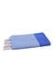 Honeycomb Beach Towel Blue Ocean - 100% Recycled Cotton Fouta 200 x 100 cm - 2