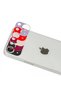 Apple iPhone 13 Compatible Rainbow Camera Lens Protection Glass - Rose Gold - 7