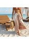 Wavelux Beach Towel Orange Grey - 100% Recycled Cotton Fouta 200 x 100 cm