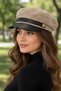 Women's Winter Cap, Newsboy Captain Hat with Brim