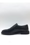 Genuine Leather Laceless Rubber Sole Oversize (45-46-47...) Classic Men's Shoes - 3