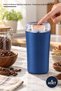 4-piece coffee and spice grinder set – stainless steel blades, 80w motor, 250 ml hopper, navy blue av-ym01 coffee grinder spice mill
