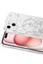 غطاء Onegif Apple iPhone 14 المتوافق مع Misk Silvery Magsafe - النمط 2 - 5