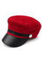 Women's Winter Cap, Newsboy Captain Hat with Brim - 6