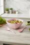3.5 Lt Soft Pink Acrylic Square Salad and Serving Bowl Set 3 Pieces - 4