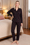 Mirano 9807 Şardonlu Soft Winter Buttoned Women's Pajama Set - 6