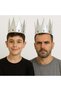 Silver Color Eva Soft King Royal Crown Adult Child Compatible 55 cm - 2