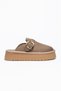 Women's Mink Stylish Buckle Detailed Thick Soled Daily Comfortable Slippers - 2