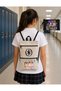 Katseye Designed Cotton Premium Printed School Backpack Pen Holder Set
