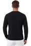 Men's Slim Fit Jacquard Textured Black Sweatshirt – Lycra Soft Textured Crew Neck with Embroidery 2708516 - 4
