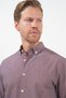 Red Buttoned Collar Long Sleeve Slim Fit Cotton Shirt 1004260237