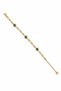 Steel Evil Eye Bead Bracelet (Gold)
