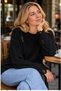 Women's Thessaloniki Knitted Ripped Detailed Oversize Crew Neck Sweater