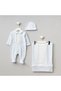 Vual Pleated 3-Piece Hospital Release 100% Cotton Newborn Set - 2