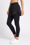 Women Sportswear Fit Drawstring Training Leggings, Black - 3