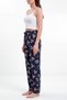 Women's 3-Piece Teddy Bear Patterned Plaid Pajama Bottoms Set with Elastic Waist and Comfortable Cut - 5