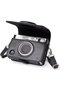 حافظة واقية لكاميرا Instax Mini EVO الفورية - مصنوعة من الجلد الصناعي الفاخر بملمس الليتشي لكاميرا Fuji Mini EVO C