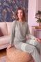 Haki Marguerite Salonic Long Sleeve Knitted Women's Pajama Set - 2