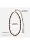 Emerald and Hematite Natural Stone Adjustable Steel Tip Special Design Women's Necklace - 5