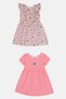 Kids Girl 3 Pieces Textured Dress, Multicolor - 5