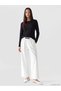 Nevavm Black Combed Cotton Plain Narrow & Slim Long Sleeve Women's Bodysuit - 2